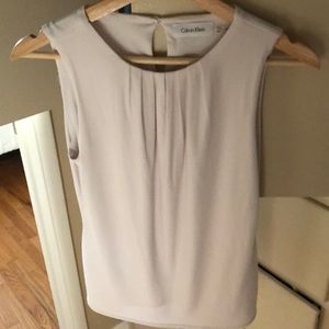 Calvin Klein White sleeveless blouse